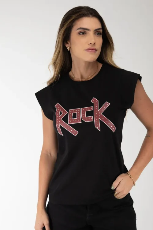 CAMISETA FEMININA MUSCLE TEE ROCK