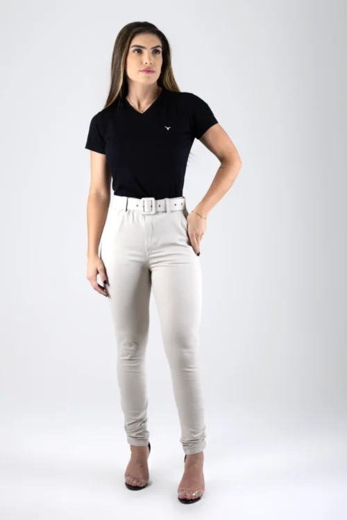 CALÇA FEMININA CIGARRETE ALFAIATARIA
