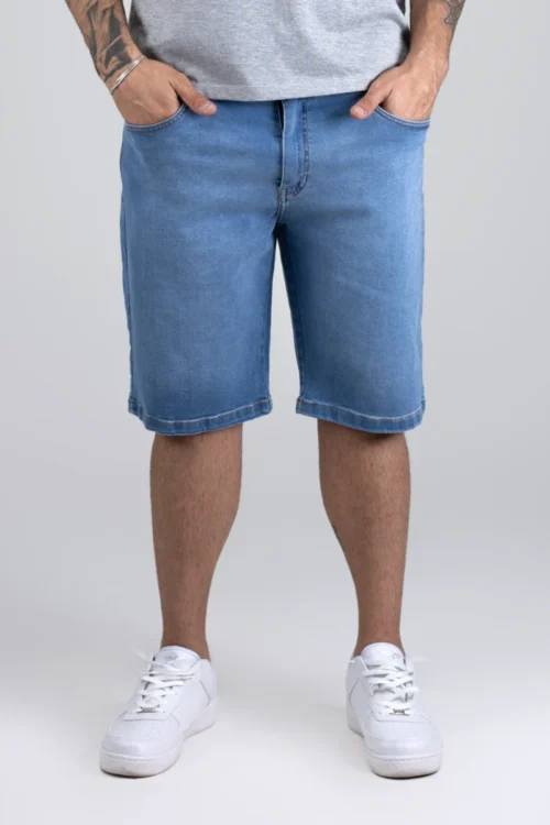 BERMUDA MASCULINA JEANS IRON