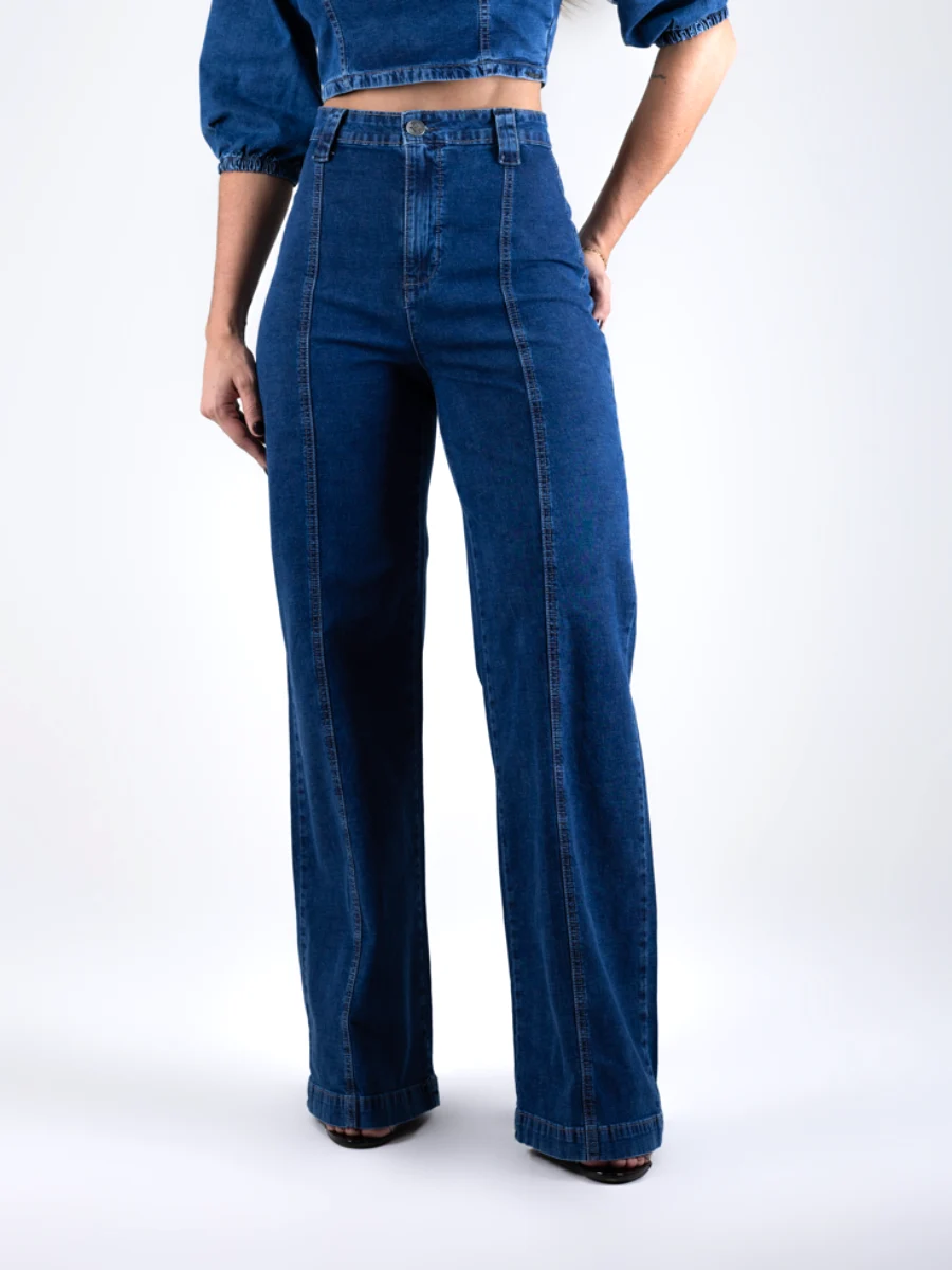 Calça Feminina Pantalona Rose New Version
