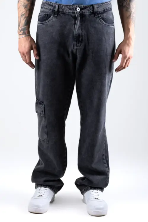 CALÇA MASCULINA RETA CARGO BOY