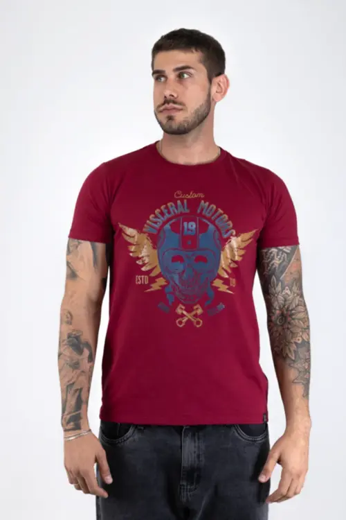 CAMISETA MASCULINA VISCERAL MOTORS