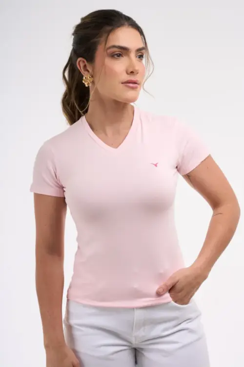 Camiseta Feminina Viscolycra Básica