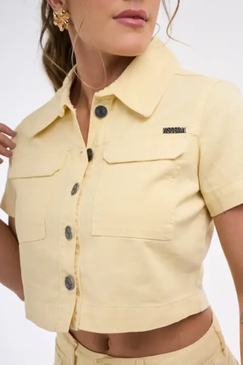Cropped Camisa Feminino Trend