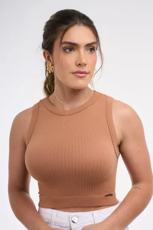 Cropped Feminino Poliamida Bruna